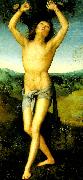 Pietro Perugino st sebastian oil on canvas